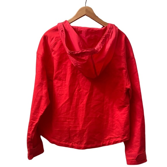 Sweaty Betty Nomad Pullover, hoodie jacket, tulip red, linen & organic cotton, S - Picture 3 of 15